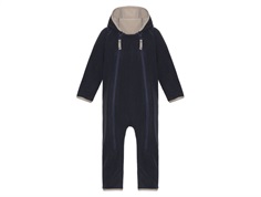 Ver de Terre navy/mocca fleece suit